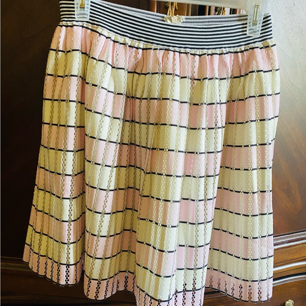Jealous Tomato White Midi A-Line Skirt, sz M